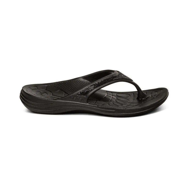 Aetrex Women’s Fiji Sparkle Black