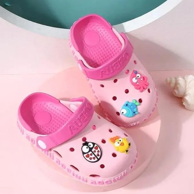 AUEIFO Chicken & Octopus pink Crocks 2661