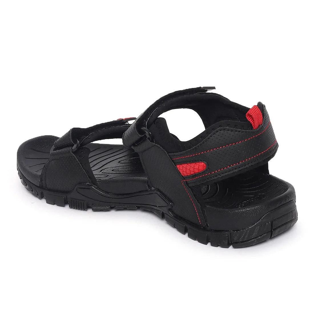 Eeken ESDGO4503 Black Stylish Lightweight Dailywear Sports Sandals For Men
